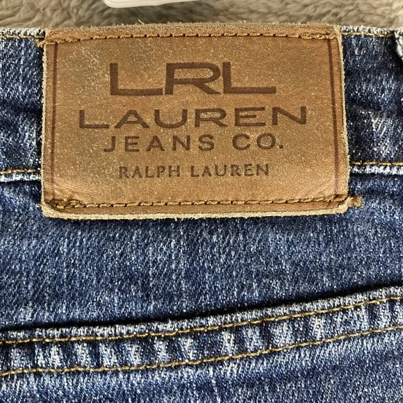 LRL Ralph Lauren Jeans Co Women's size 8 Blue Classic Stretch High Rise Denim - Picture 12 of 16